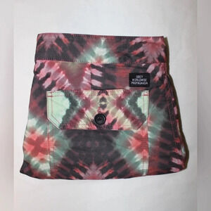 Men’s Obey Havana Geo Street Tie Dye Unisex Patterned Swimming Trunks Size 30